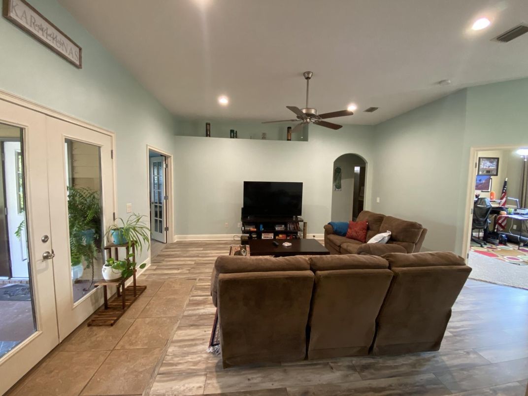 Interior, Living room, Recessed Lighting