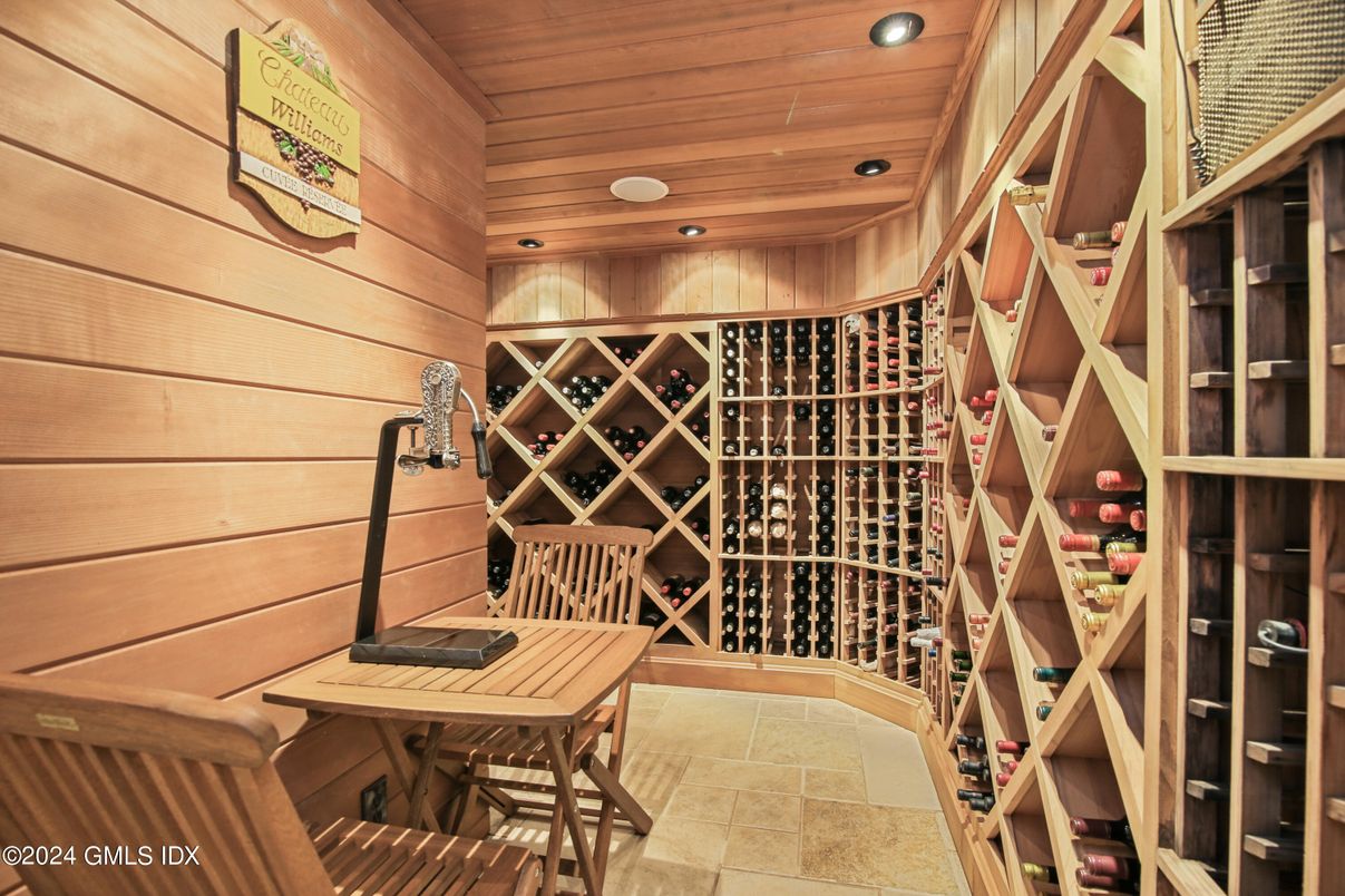Interior, Recessed Lighting, Wine Storage, Wooden Ceilings, Wooden Walls