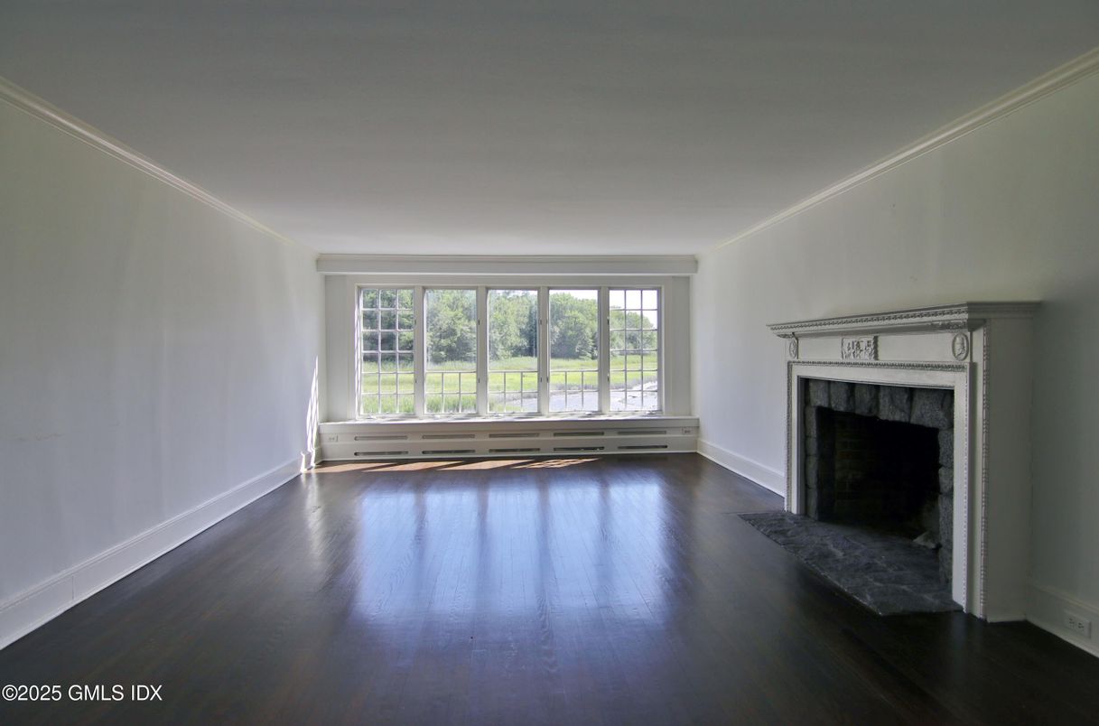 Empty room, Fireplace, Interior, Wood Texture Flooring