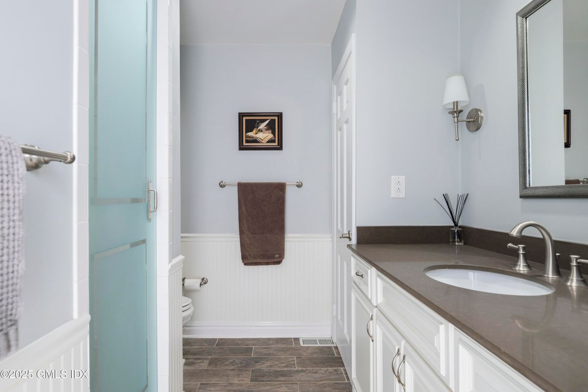 Bathroom, Interior, Wood Texture Flooring
