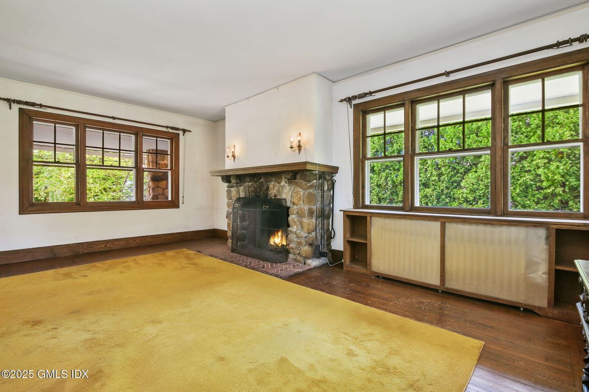 Fireplace, Interior, Wood Texture Flooring