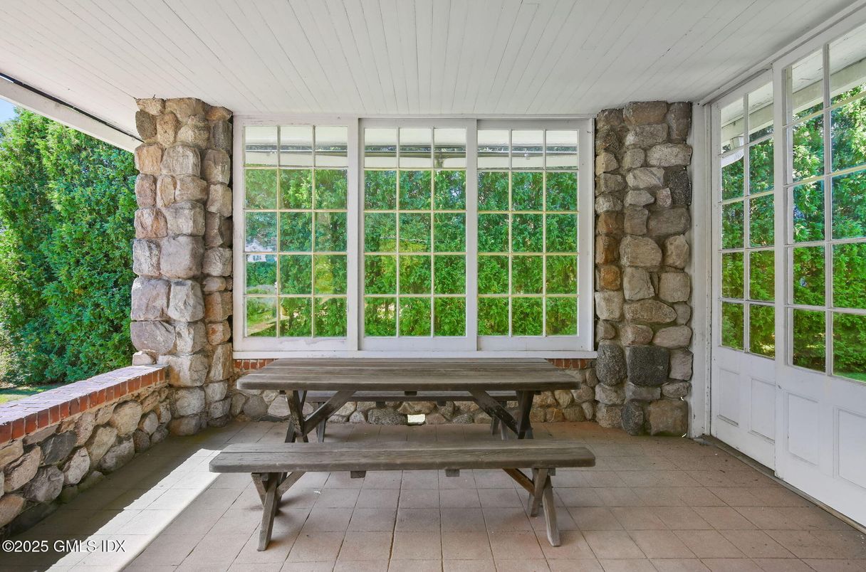 Interior, Stone Walls, Sun Room