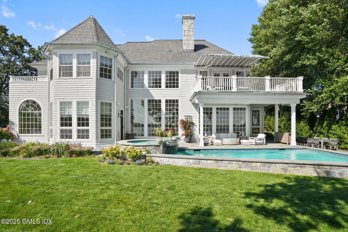 Backyard, Exterior, Facade, Pool, French Provincial