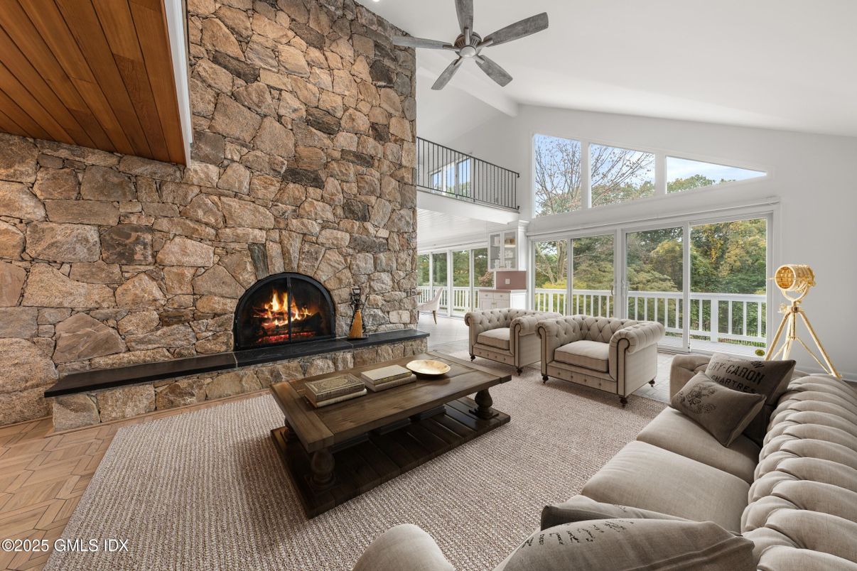 Fireplace, Interior, Living room, Stone Walls
