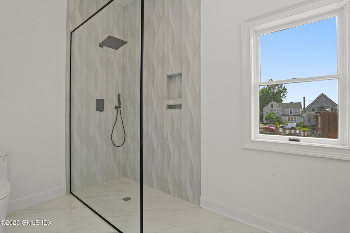 Bathroom, Glass Shower, Interior, Marble