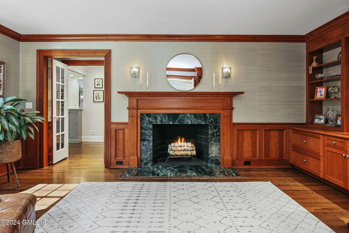 Fireplace, Interior, Wood Texture Flooring