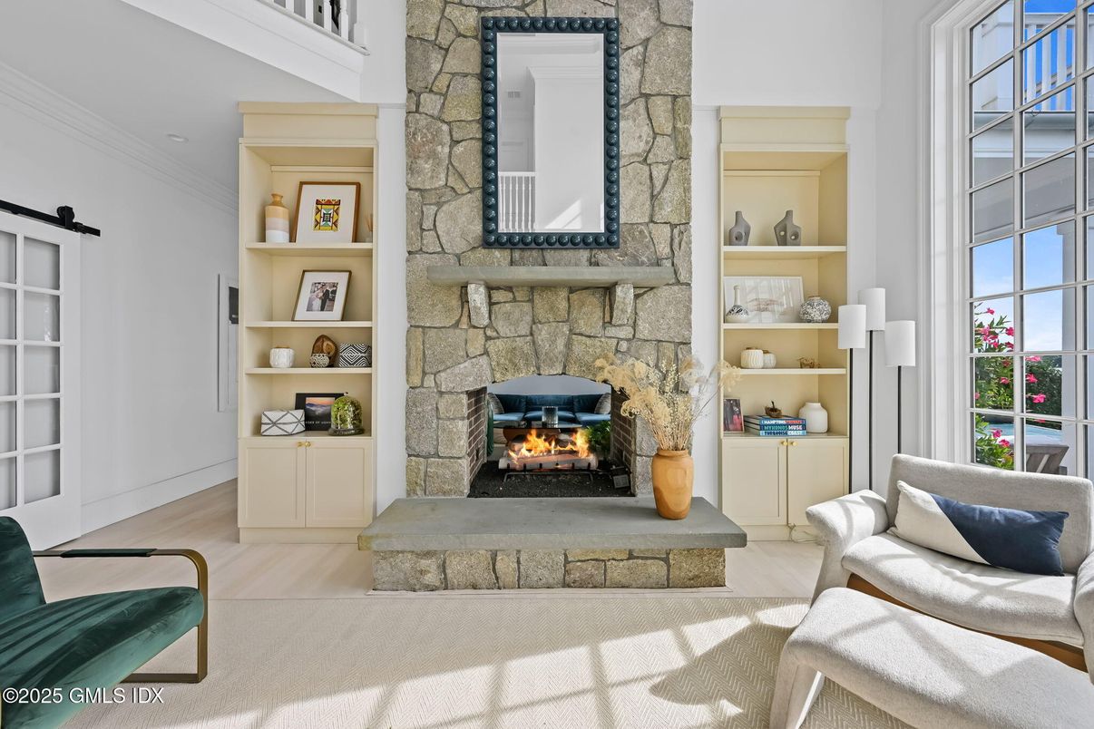 Fireplace, Interior, Stone Walls