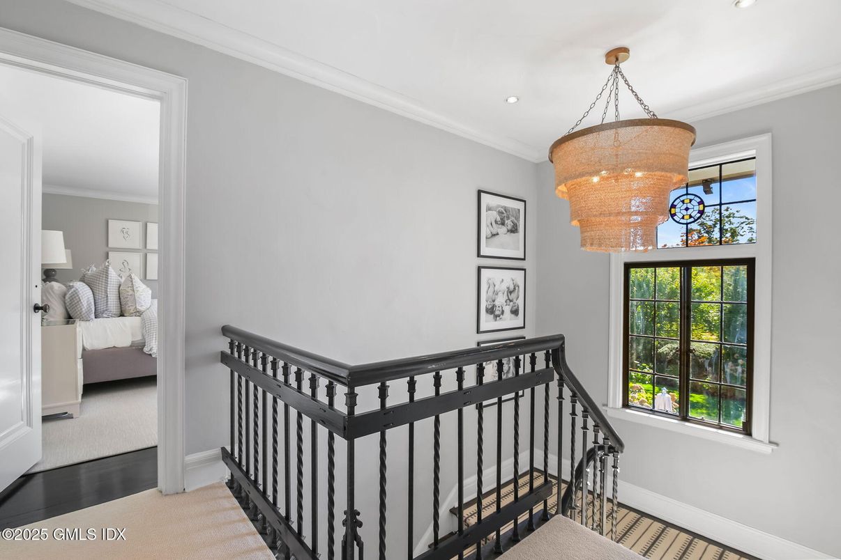 Bedroom, Chandelier, Interior, Recessed Lighting