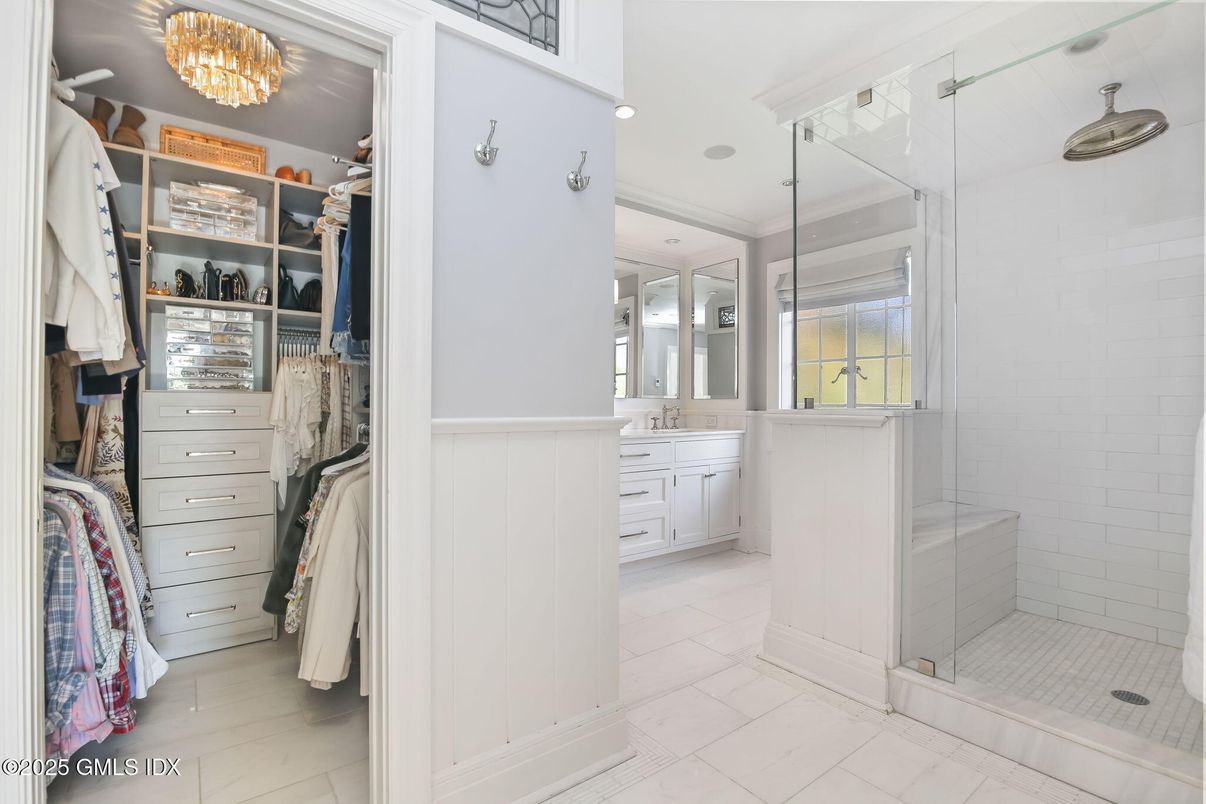 Bathroom, Glass Shower, Interior, Walk-in Closets