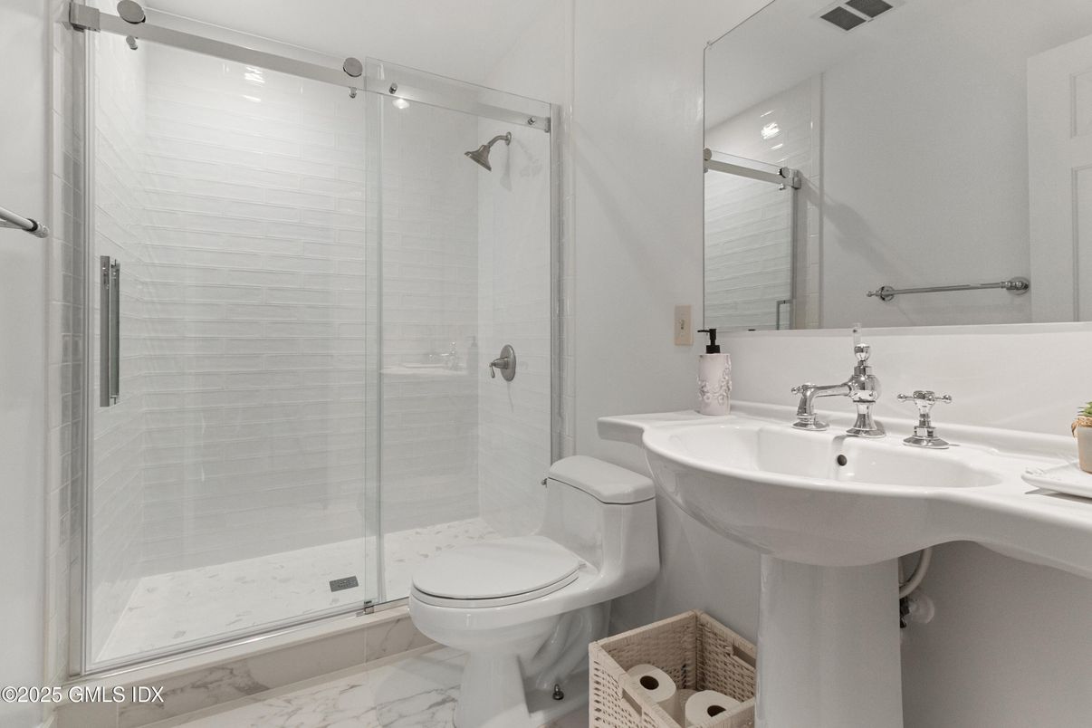 Bathroom, Glass Shower, Interior, Marble