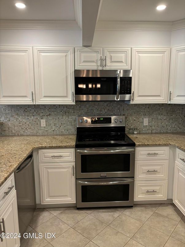 Interior, Kitchen, Recessed Lighting, Stainless Steel Appliances