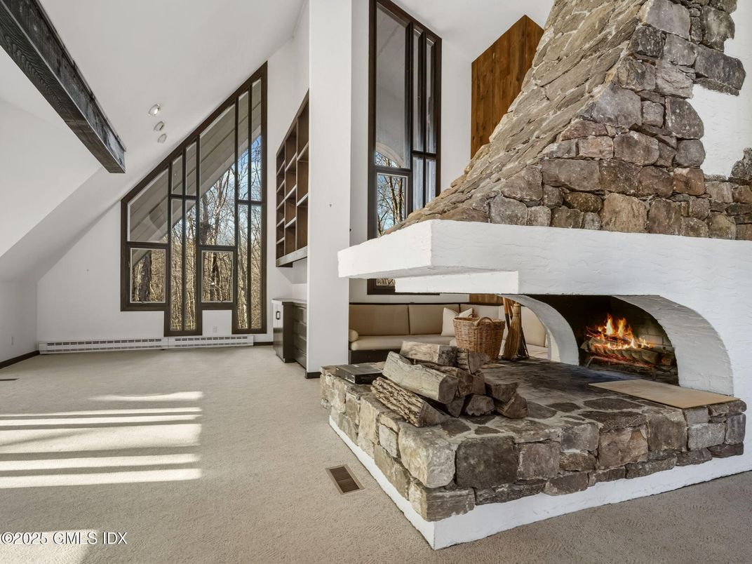 Fireplace, Interior, Stone Walls
