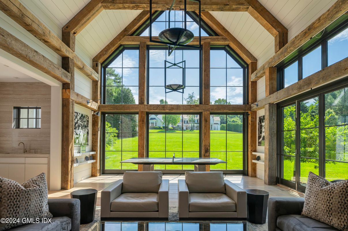 Interior, Sun Room, Wooden Beams