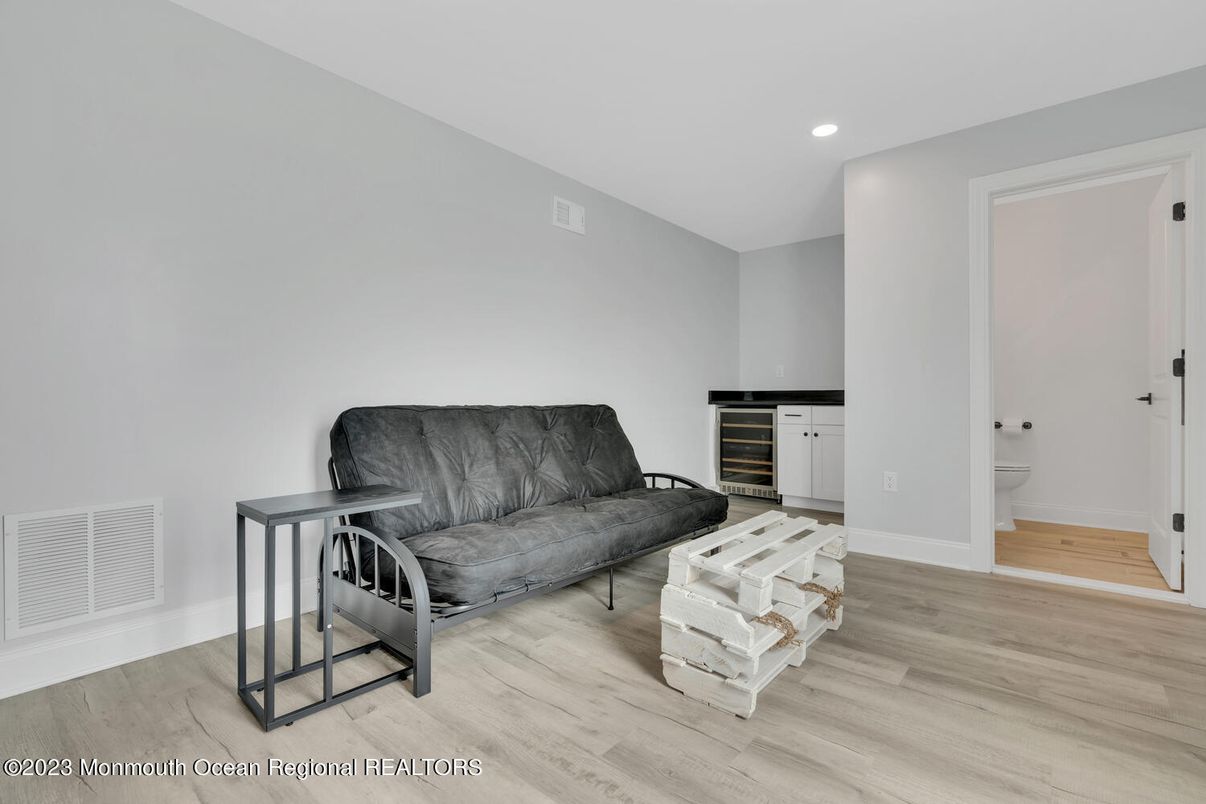 Bathroom, Interior, Recessed Lighting, Wood Texture Flooring