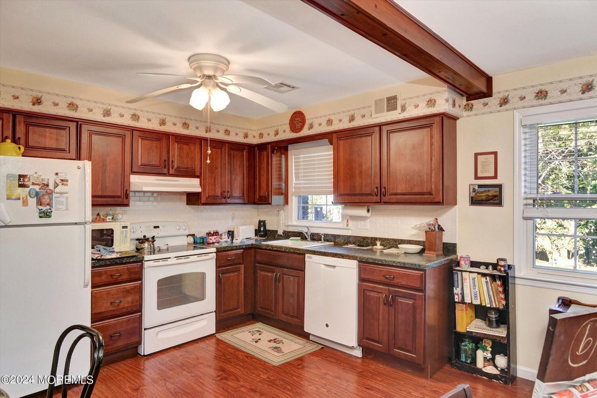 Interior, Kitchen, Wood Texture Flooring