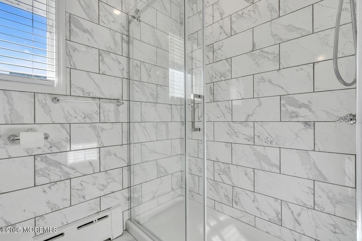 Bathroom, Glass Shower, Interior, Marble Walls