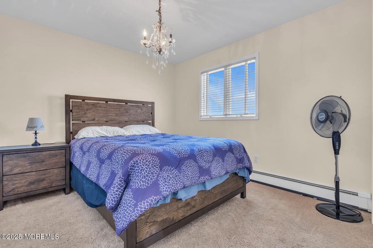Bedroom, Chandelier, Interior