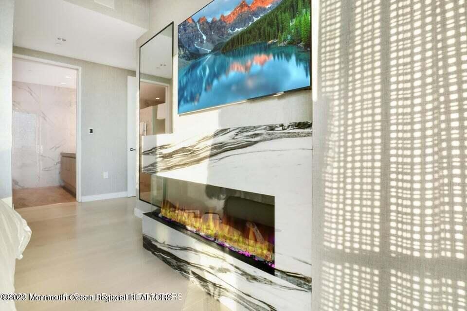Fireplace, Interior, Wood Texture Flooring