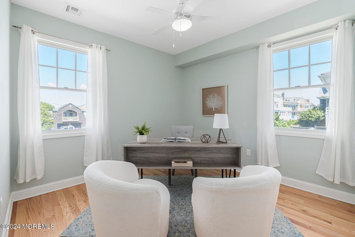 Home Office, Interior, Wood Texture Flooring