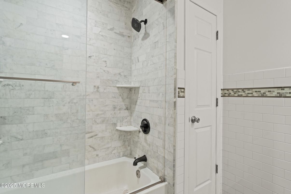 Bathroom, Glass Shower, Interior, Marble Walls