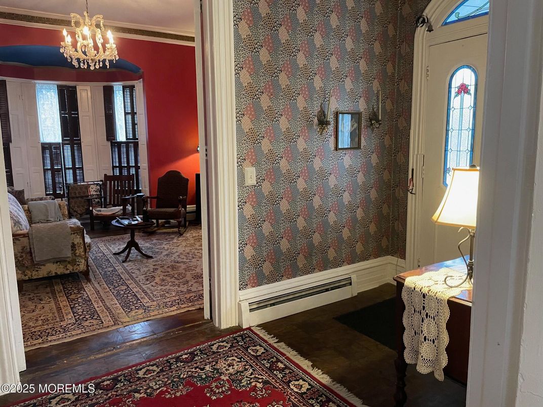 Chandelier, Interior, Wood Texture Flooring