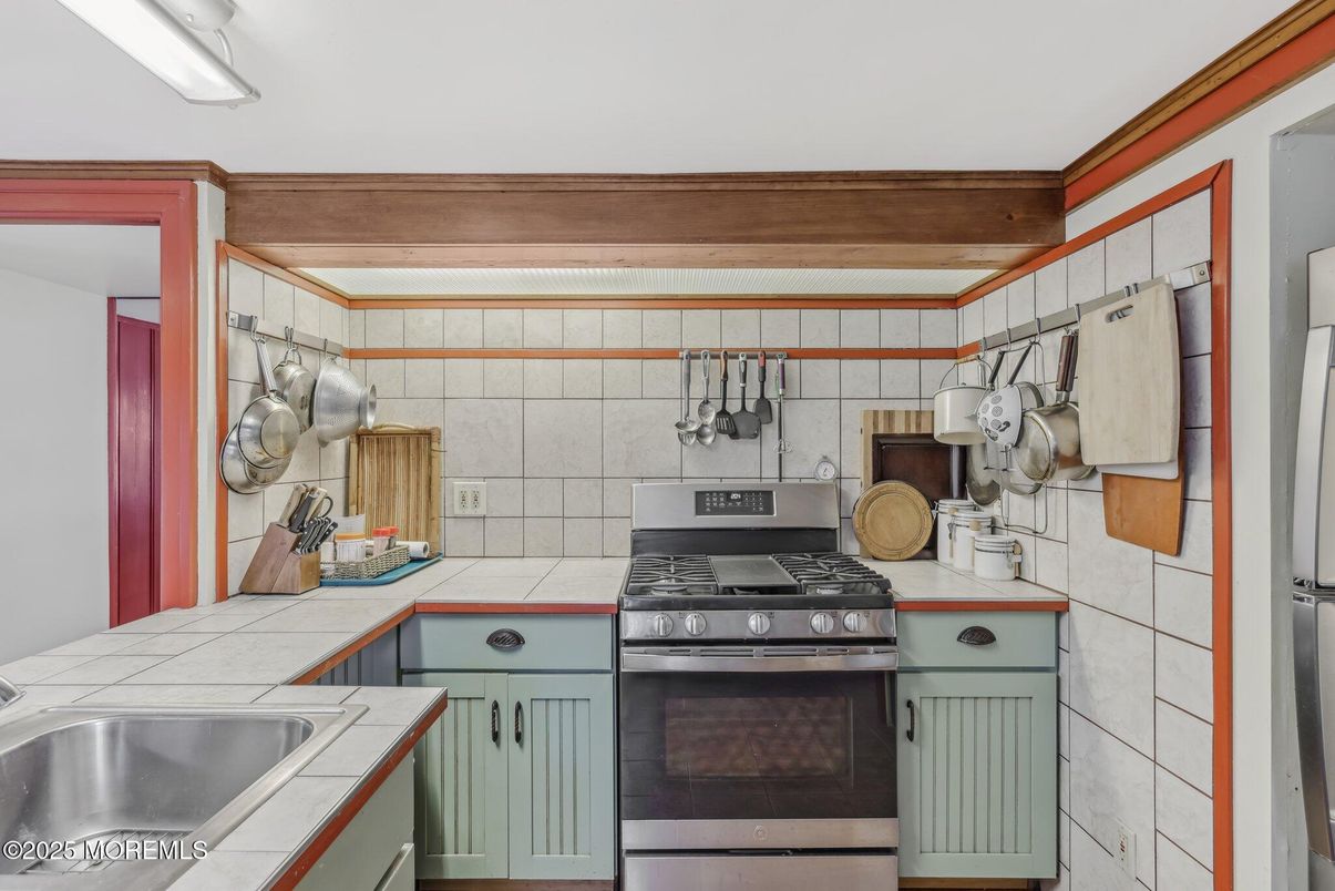 Interior, Kitchen, Stainless Steel Appliances, Tile Countertops