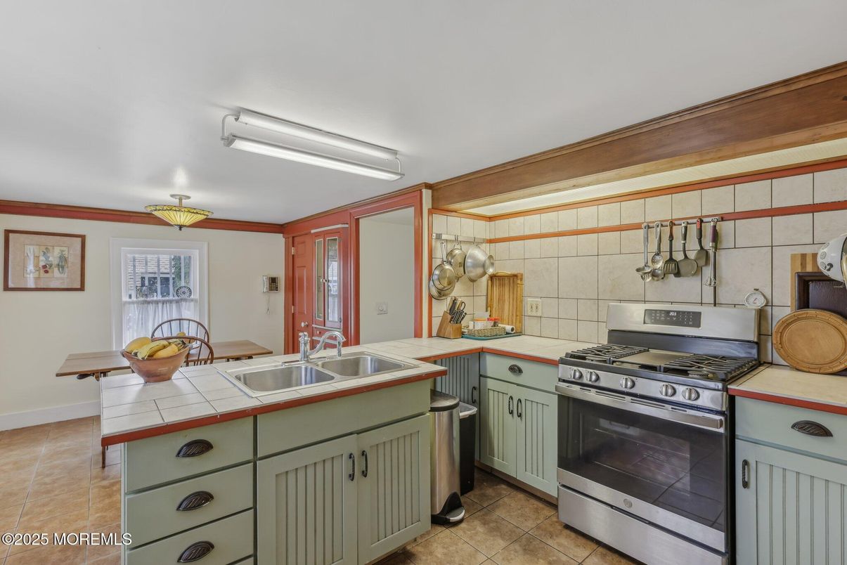 Interior, Kitchen, Stainless Steel Appliances, Tile Countertops