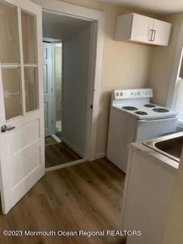 Interior, Kitchen, Washer, Wood Texture Flooring