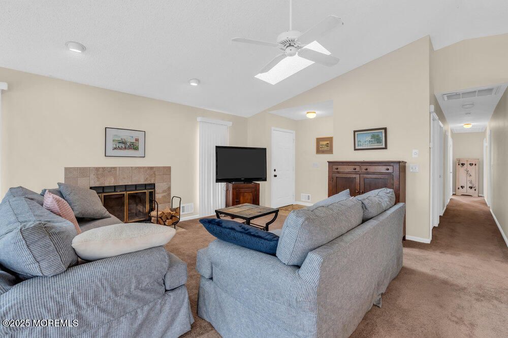 Fireplace, Interior, Living room, Recessed Lighting