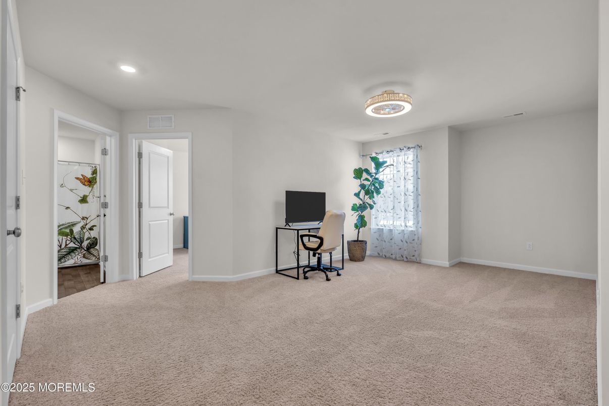 Home Office, Interior, Recessed Lighting