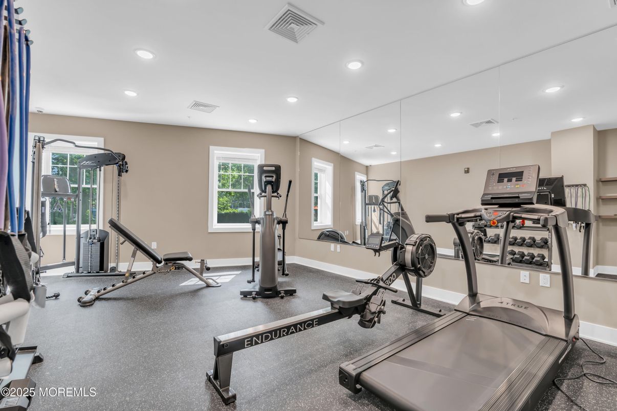 Fitness Equipment, Interior, Recessed Lighting