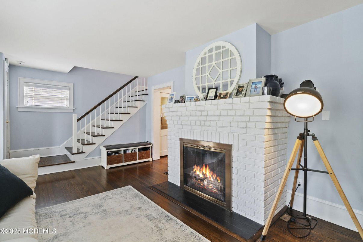 Fireplace, Interior, Wood Texture Flooring