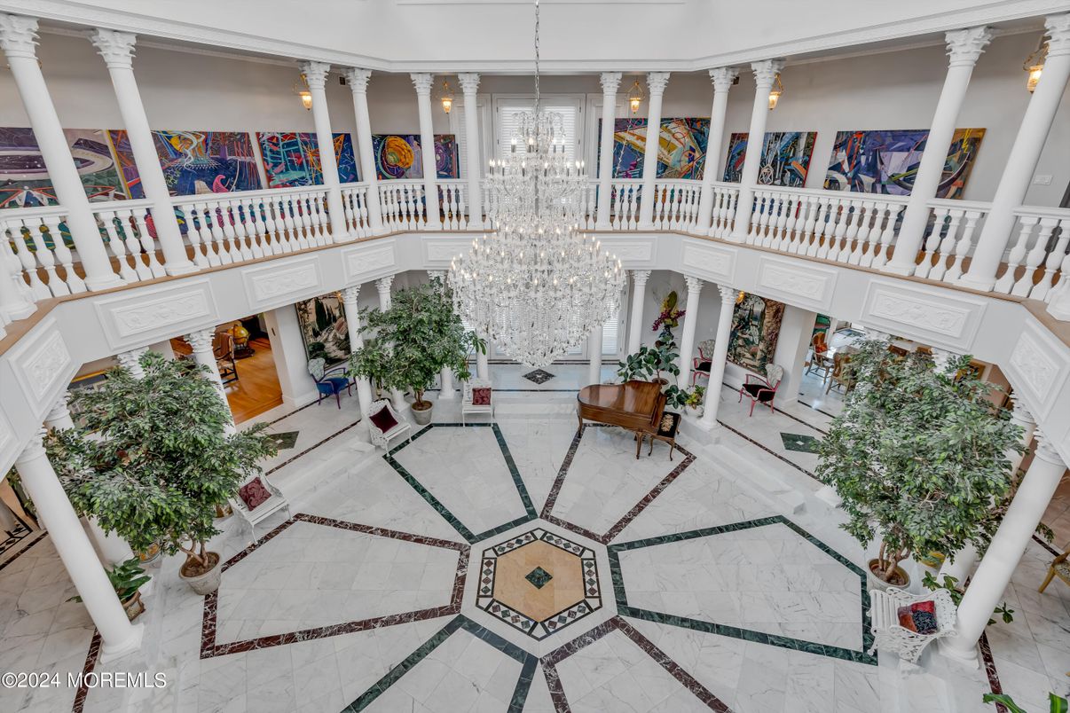Chandelier, Interior, Marble