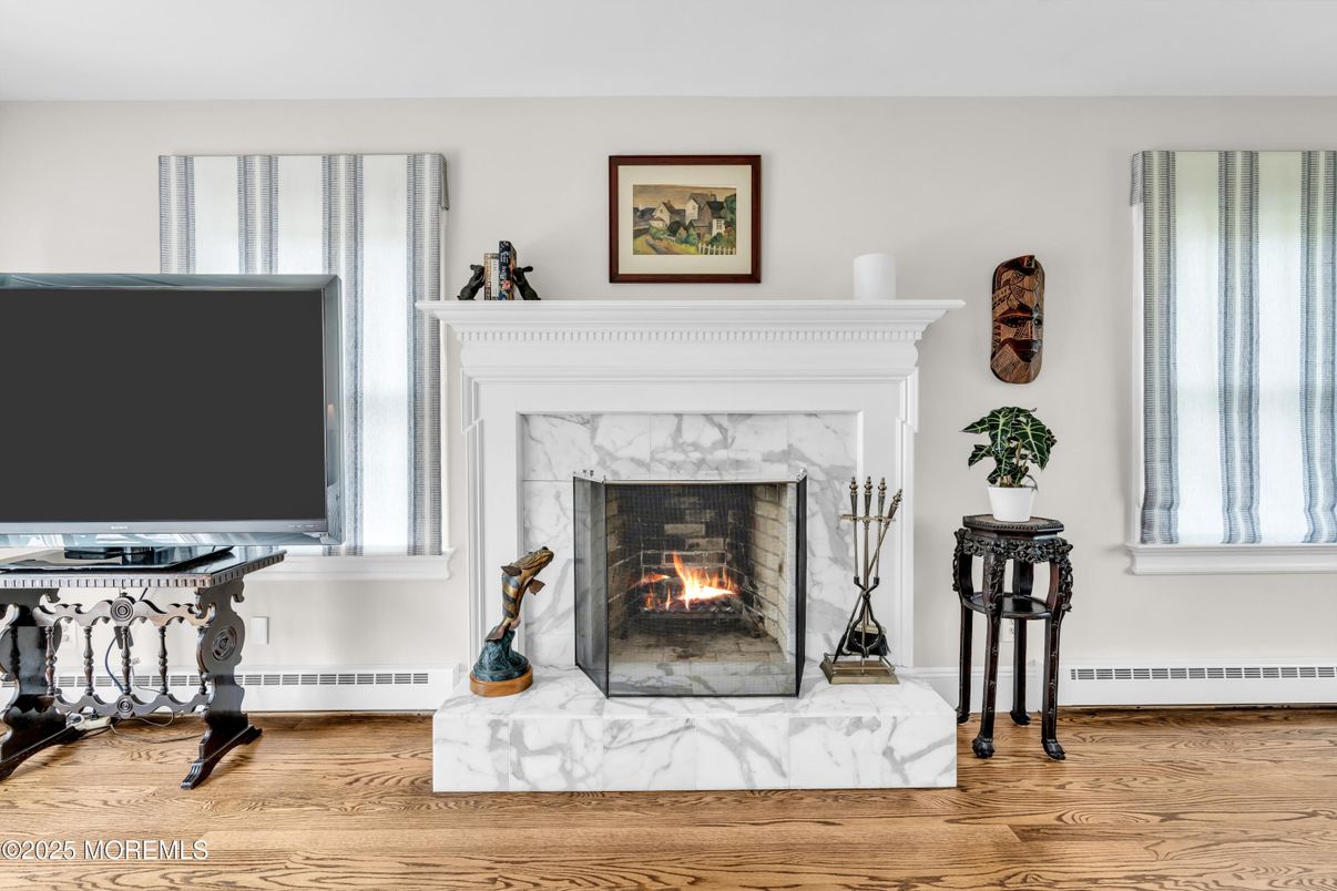 Fireplace, Interior, Wood Texture Flooring