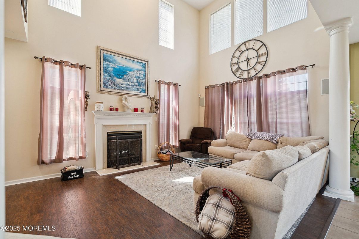 Fireplace, Interior, Living room, Wood Texture Flooring