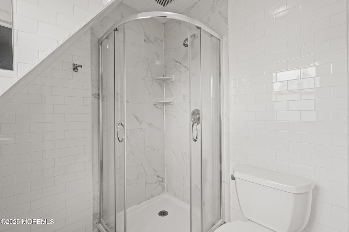 Bathroom, Glass Shower, Interior, Marble Walls