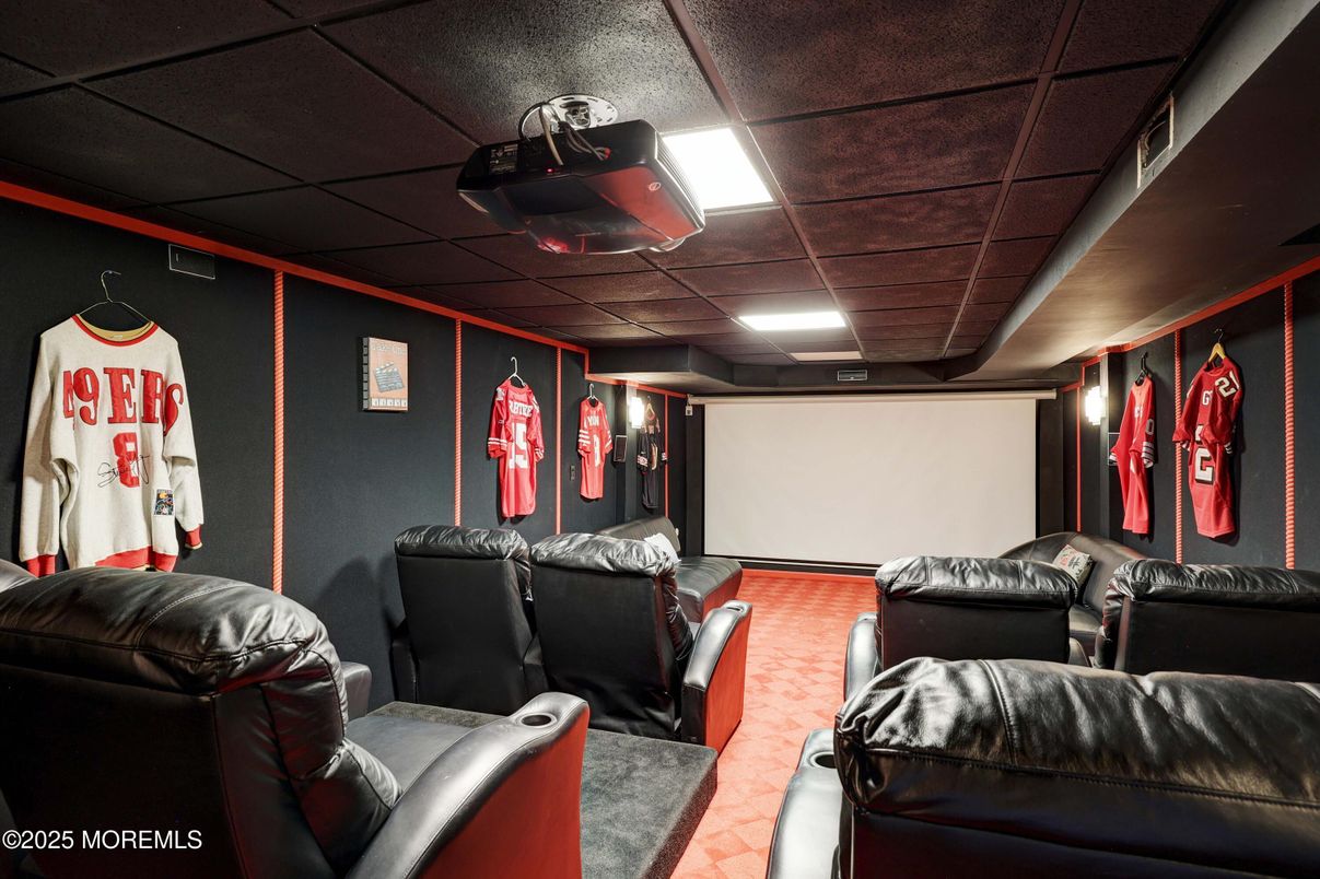 Home Theatre Room, Interior, Projection Screen, Recessed Lighting, Theatre Room