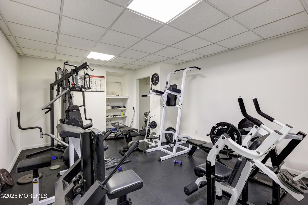 Fitness Equipment, Gym, Interior, Recessed Lighting
