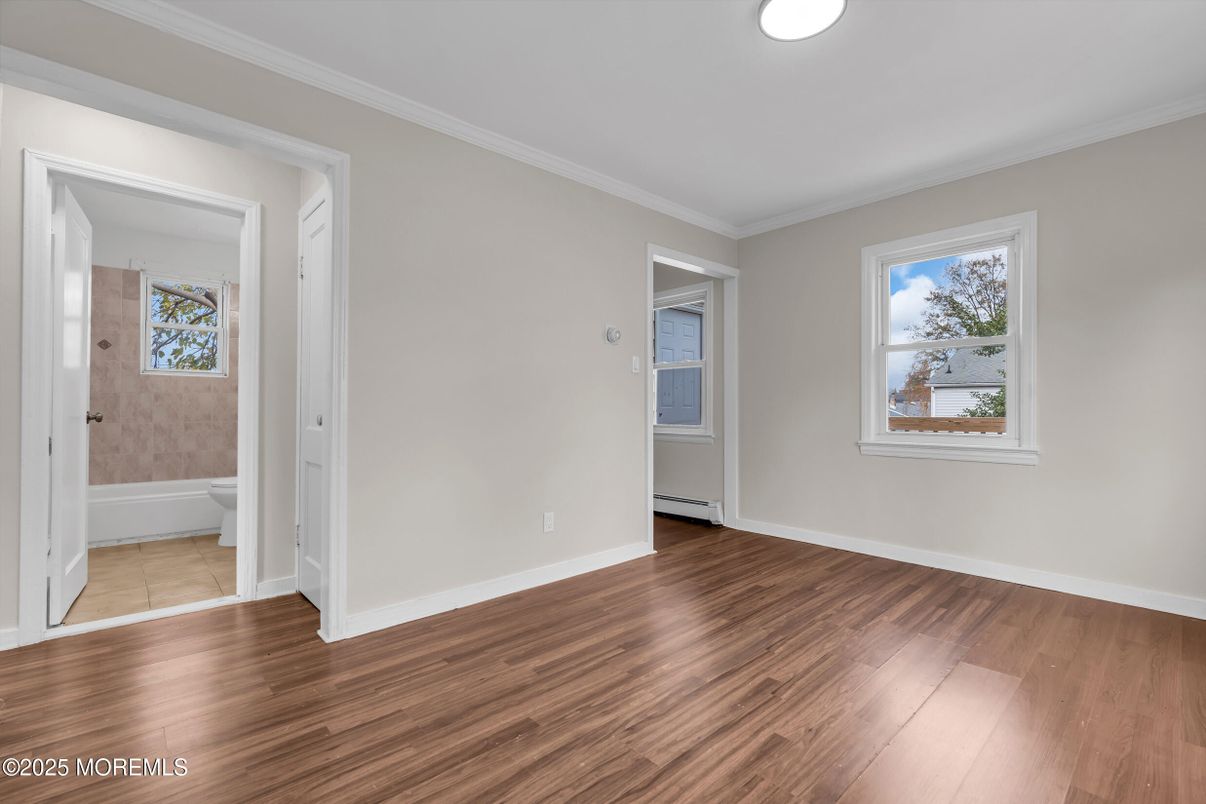 Bathroom, Empty room, Interior, Wood Texture Flooring