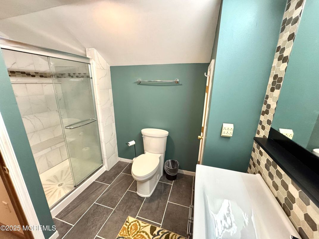 Bathroom, Glass Shower, Interior, Marble Walls