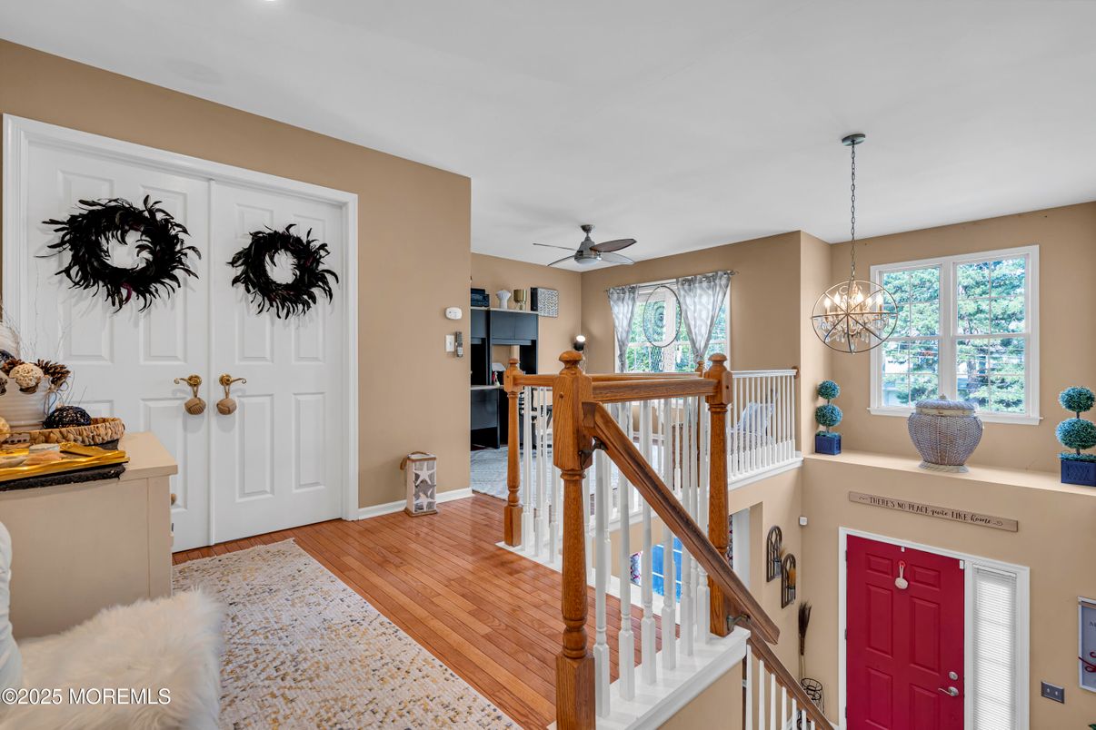 Chandelier, Interior, Recessed Lighting, Wood Texture Flooring