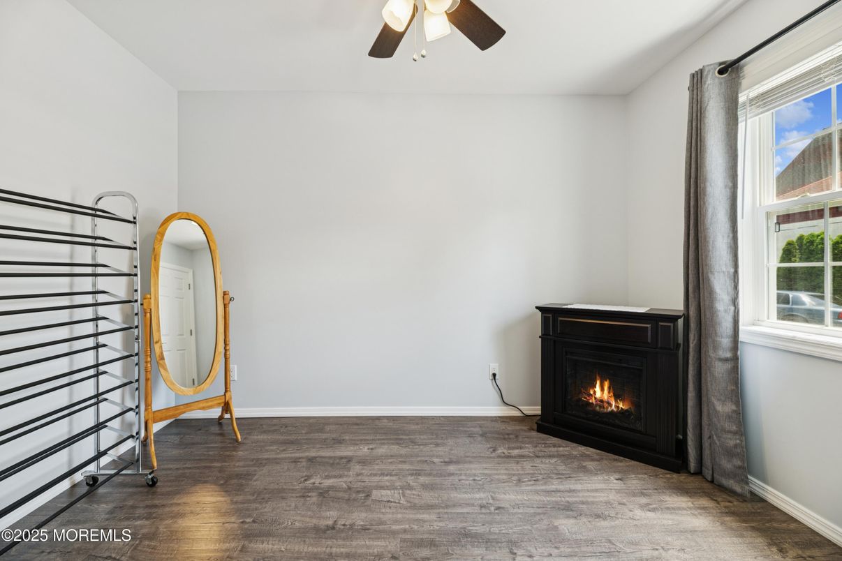 Empty room, Fireplace, Interior, Wood Texture Flooring