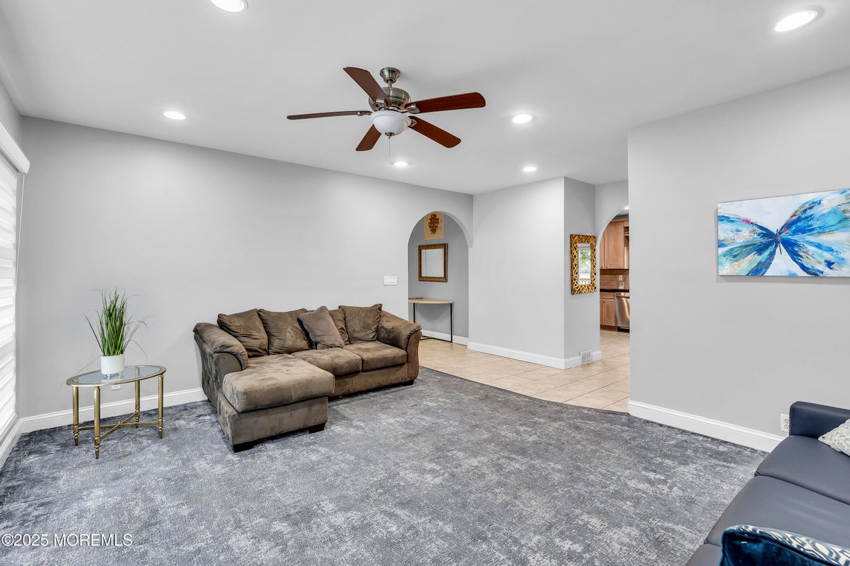 Interior, Living room, Recessed Lighting