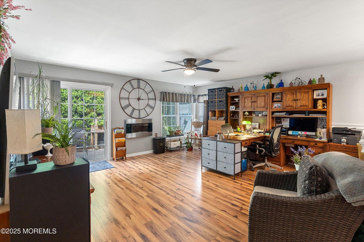 Home Office, Interior, Wood Texture Flooring