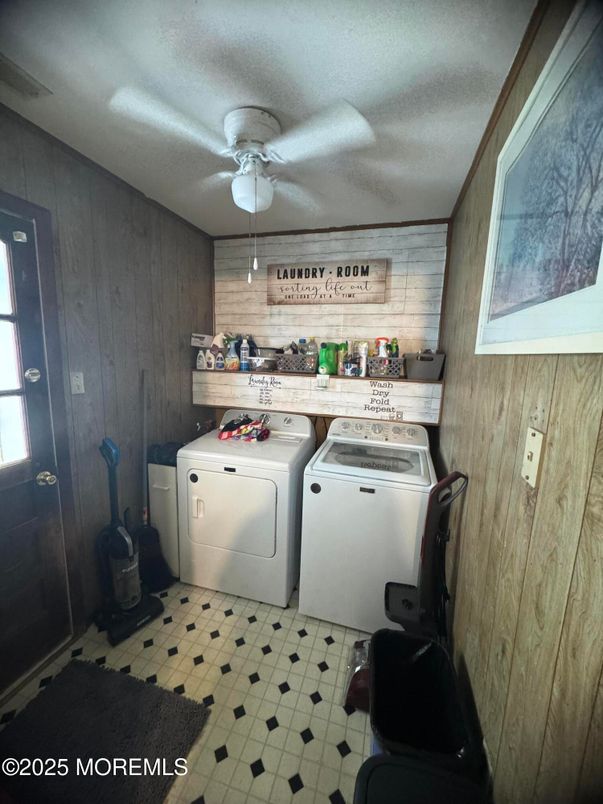 Interior, Washer, Wooden Walls