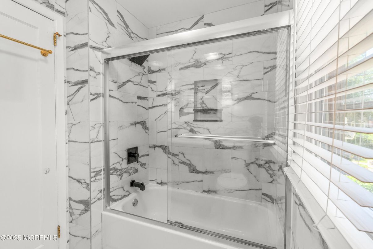 Bathroom, Glass Shower, Interior, Marble Walls