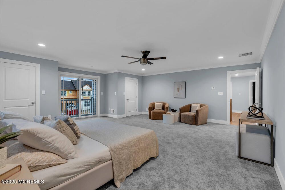 Bedroom, Interior, Recessed Lighting