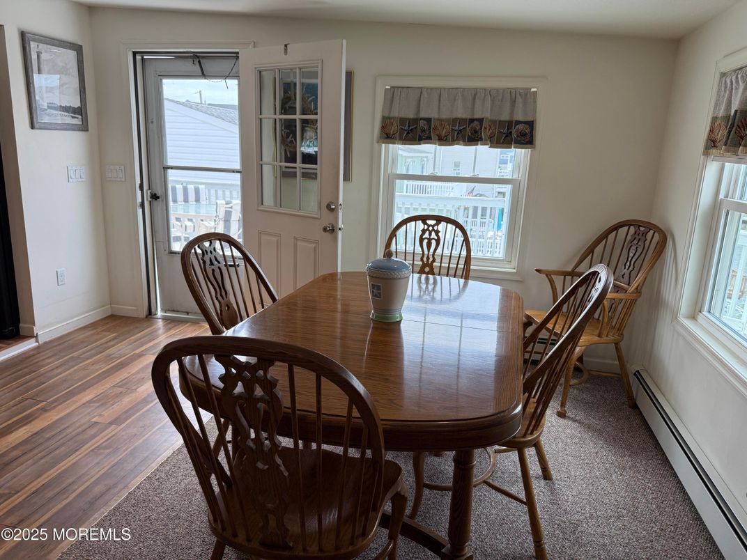 Dining room, Interior, Wood Texture Flooring