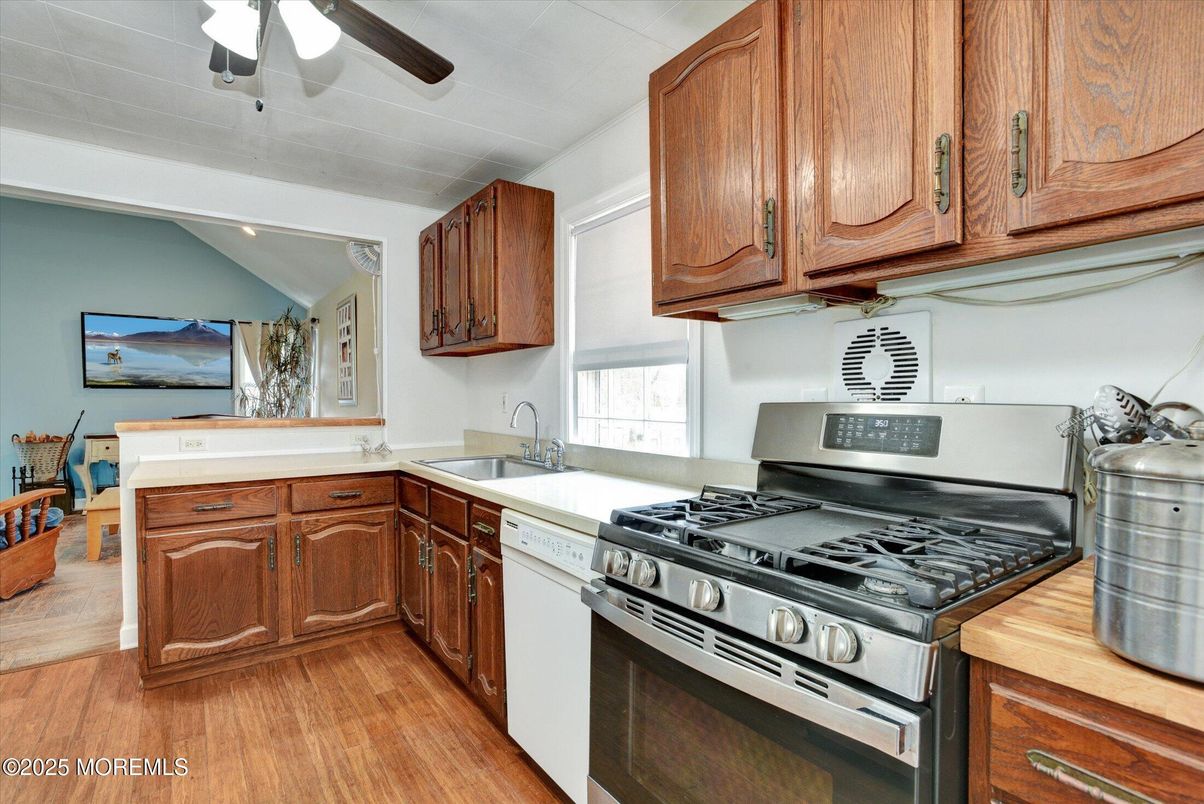 Interior, Kitchen, Wood Texture Flooring