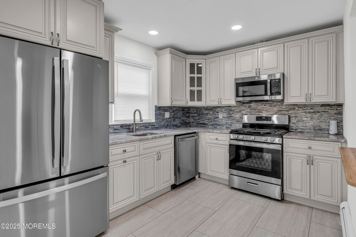 Interior, Kitchen, Recessed Lighting, Stainless Steel Appliances